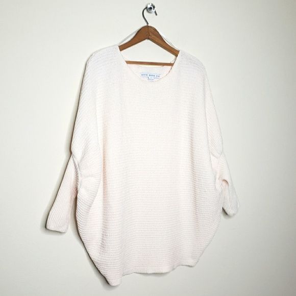 Being Sweet Batwing Chenille Sweater (White) - Picture 3 of 11